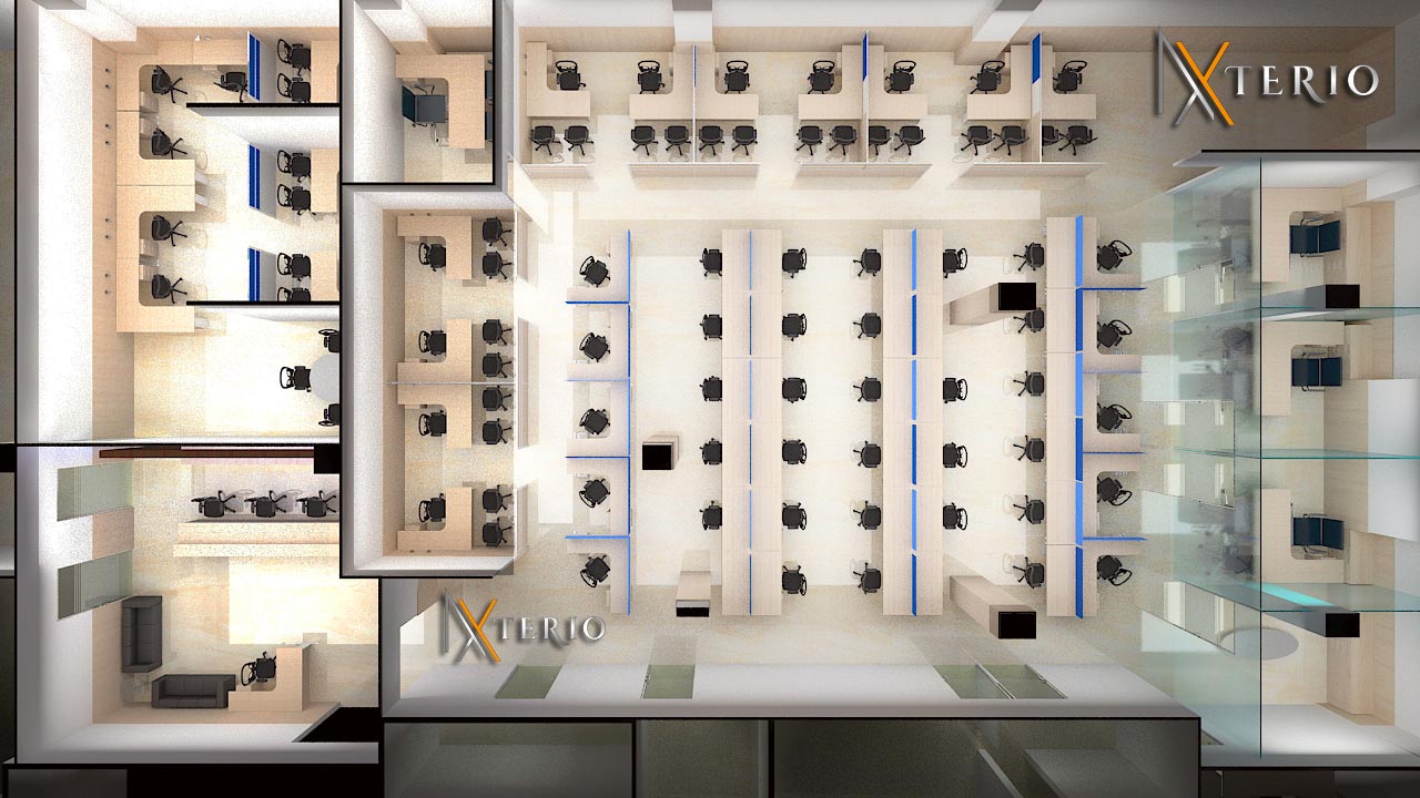 NXterio office interior design project